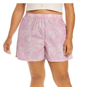 Bp Lightweight Cotton Short Pink tie dye summer shorts